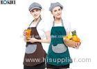 Contrast Color Custom Embroidered Aprons Working Cooking For Coffee Shop