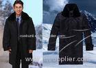 Winter Security Guard Uniform Coat / Wind Resistant Coat With Two Pieces Set