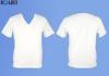 Cotton Plain White T Shirt V Neck T Shirt Printing For Man and Women