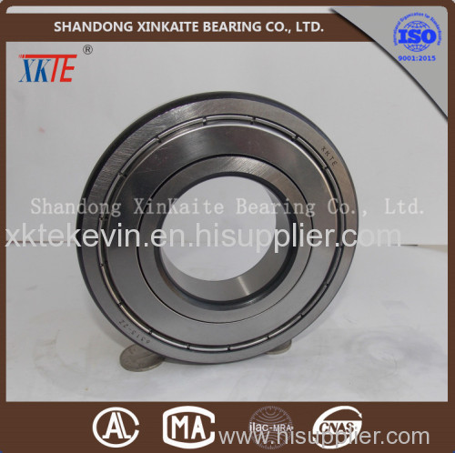 high quality conveyor parts XKTE Iron seals conveyor roller bearing 6308ZZ with black corner made in shandong china