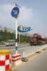 LED solar powered traffic sign Solar road safety LED trafficsign