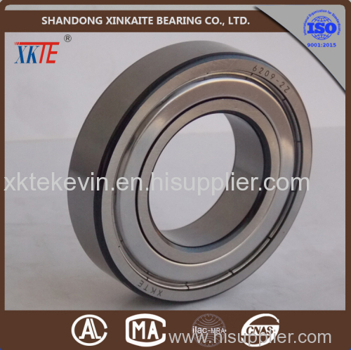 high quality XKTE brand Iron seals conveyor bearing 6209ZZ for mining machine from china bearing manufacture