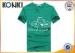 Round Collar Custom Embroidered T Shirts Slim Fit Pattern Printing