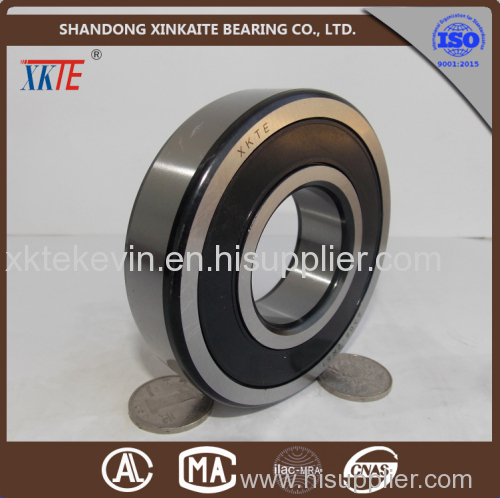 high precision XKTE brand rubber seals idler roller bearing 6305 2RS with black corner from china bearing manufacture