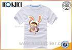 Cotton Round Neck Custom T Shirt Silk Screen Printing For Men