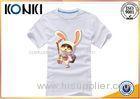 Cotton Round Neck Custom T Shirt Silk Screen Printing For Men
