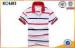 Personalised Custom Blue And White Striped Polo Shirts For Man