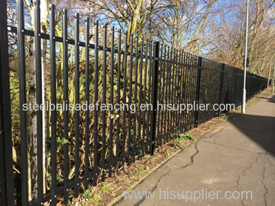 PVC Palisade Fence with Bright and Beautiful Surface