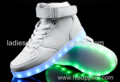 new fashion flat spotrts men shoes adult led light up shoes