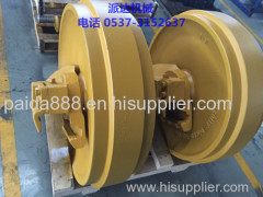 PC300-5 idler assy excavator front idler PC300-6 PC300-7 PC300-8 undercariage track rollers