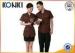 Custom Color Restaurant Staff Uniforms For Waitresses Side Open