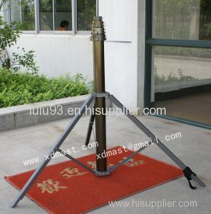 Portable telescopic light mast