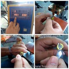 Battery tab welding machine