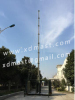 telescopic antenna Communication tower mast with shelter