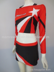 Two-piece dress Cheeleading uniforms One set costume cheerleader