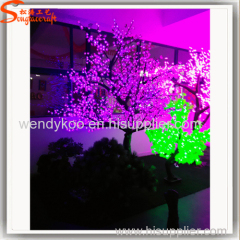 artifcial pink flower silk-cloth cherry blossom tree plastic led blossom tree light