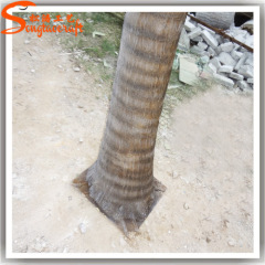 Fake coconut palm tree trunks waterproof artificial plastic coconut tree for sale