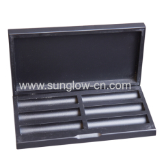 Black Mini Glass Cups Wooden box