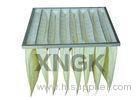 Synthetic Media Pocket Air Filter V Shape Galvanized Steel Frame