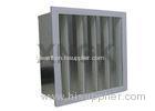 HV Glass Filber V Cell Design High Volume HEPA Filter Metal Frame