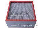 Galvanized Steel Frame High Temperature Hepa Filters Medium Efficiency