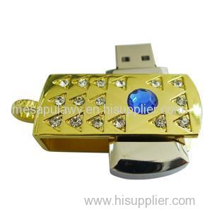 Jewelry Crystal Swivel USB Flash Drives