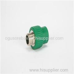 PPR Fitting Adaptor Male PPR Pipe Fittings With Brass Insert For Building Materials