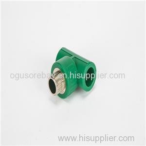 PPR Fitting Tee Male Different Types Of PPR Pipe Fittings For Pumps Valves