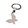 Rhinestones Key Ring Metal Butterfly Keychain