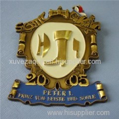 3D Design Antique Gold Soft Enamel Lapel Pins