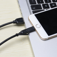 2 in 1 Micro USB Cable Sync Data Charger Cable For iPhone 5 6 6s Plus For Samsung Galaxy Android Phone