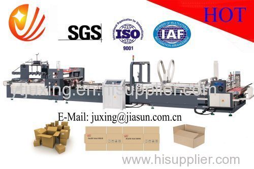 high speed automatic corrugated carton box folder gluer