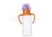 PC Baby Feeding Bottle With Animal Rattle Cap and Handles In Streamline Shape