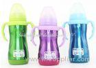 Fluorescence Color Stainless Steel Baby Bottle 180ml / 240ml Wide Mouth