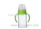 Transparent Wide Neck Glass Baby Bottles With Handle High Borosilicate 180ML