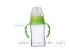Transparent Wide Neck Glass Baby Bottles With Handle High Borosilicate 180ML