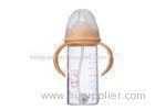 Straight Shape Anti Colic Baby Bottles BPA - Free With PP Handle / Straw