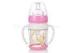 Wide Neck Glass Baby Bottle Anti-broken with Handle and Straw BPA free 150ml