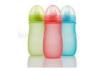 Temperature Sensitive Glass Baby Bottle With Silicone Coating Without Handles