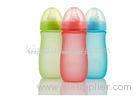 Temperature Sensitive Glass Baby Bottle With Silicone Coating Without Handles