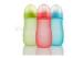 Temperature Sensitive Glass Baby Bottle With Silicone Coating Without Handles