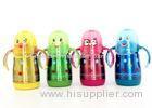 Antibacterial Stainless Steel Baby Bottle 300ml Customized Color With Animal Cap