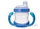Non Spill BPA Free Baby Training Cup With Handle 3 OZ Blue Color Intertek approved