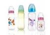 Arc Shape Custom Printed Bpa Free Kids Water Feeding Bottles With Silicone Nipple