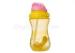 Arc Shape Baby Training Cup With Soft Straw Rope Double Color Handle BPA Free