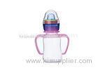 240ML Rattle Plastic Feeding Bottle With Double Handles High Transparent
