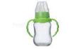 120ml Standard Neck Glass Baby Bottle with Handle in Arc Shape
