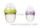 120ml / 220ml Silicone Baby Bottle For Infant Nrusing Wide Mouth Custom Shapes