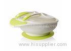 Eco-friendly PP Baby Suction Bowl With Spoon Fork and Cap Anti-slip BPA Free