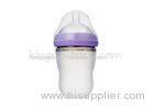 7 Oz Anti Scald Arc Shape Newborn Silicone Baby Bottle Anti Fall M / L / XL